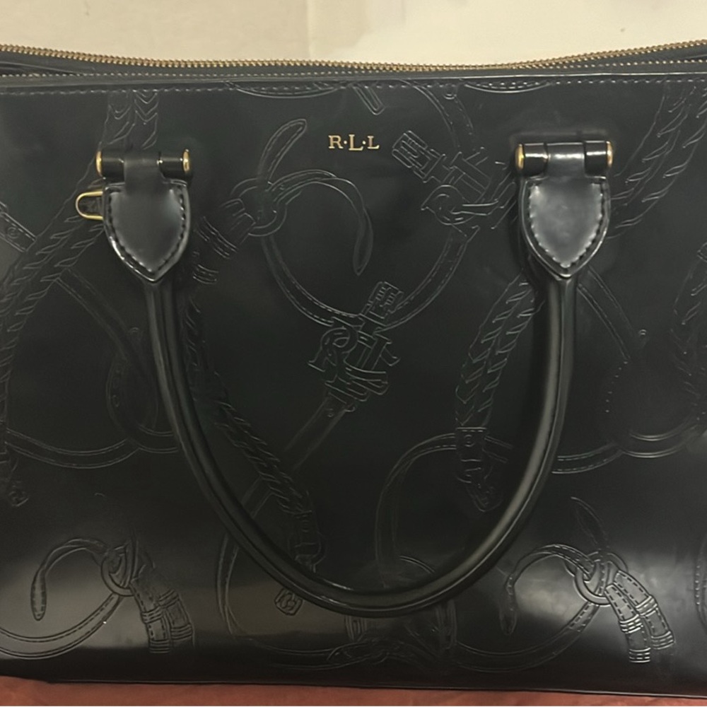 Black Embossed Women's Bag